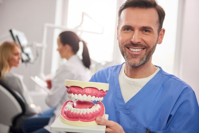 software odontologico dentista sorrindo