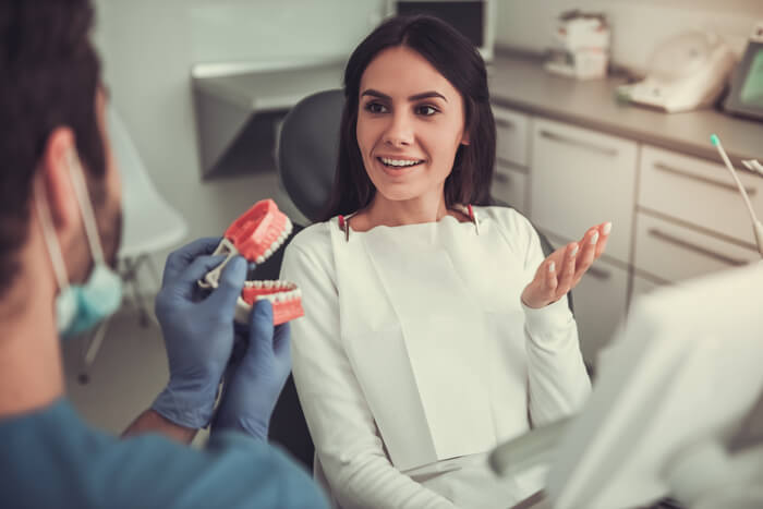 marketing dentista consulta mulher