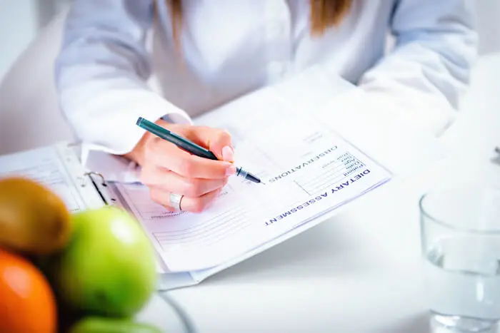 nutricionista anotacoes